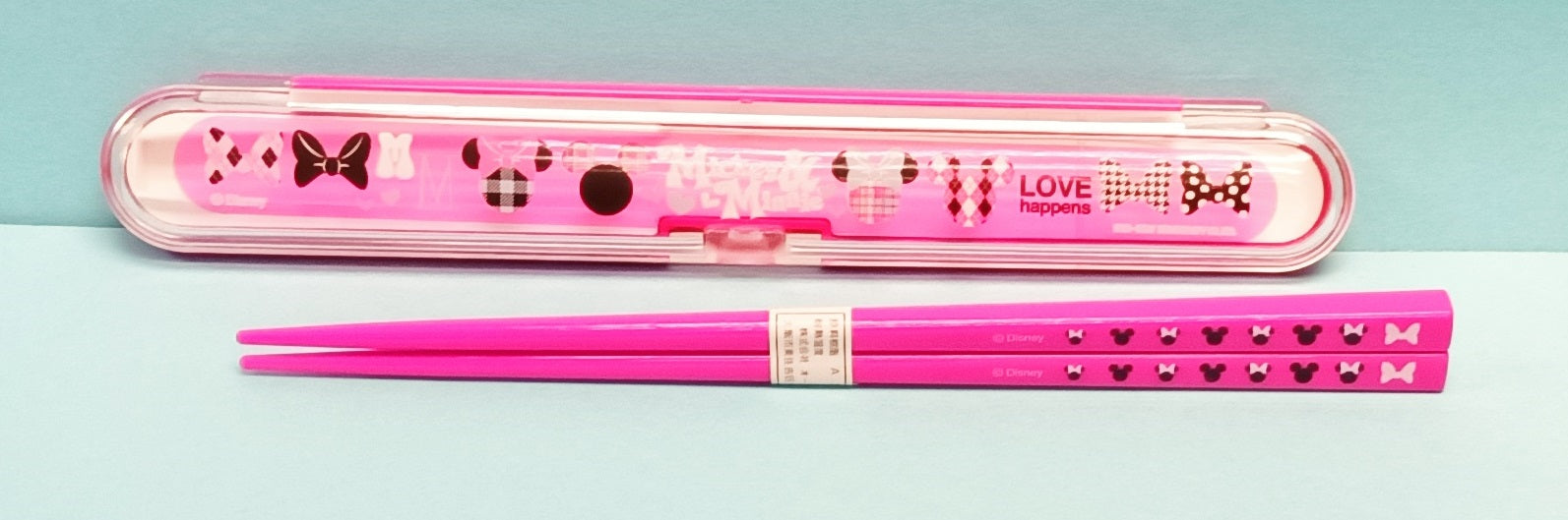 8087-547/1  Minnie Mouse  筷子連盒