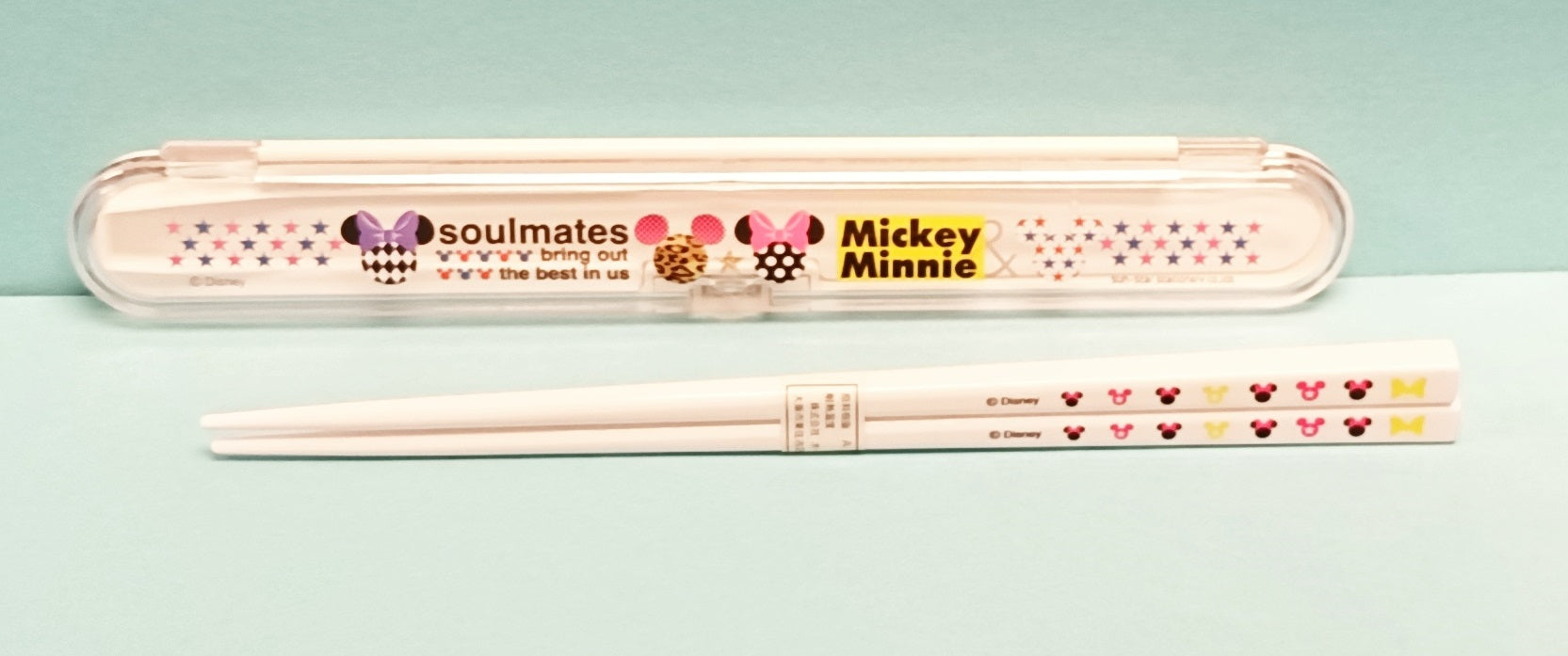 8087-520/1   Minnie Mouse  筷子連盒