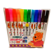 將圖片載入圖庫檢視器 5208-009  Winnie the Pooh  維尼熊  12 色水性馬克筆