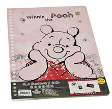 將圖片載入圖庫檢視器 DPIC-B563   Winnie the Pooh 維尼熊   30頁 26孔活頁內紙-空白方格兩用