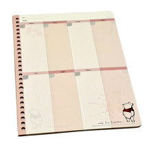 將圖片載入圖庫檢視器 DPIC-B564  Winnie the Pooh 維尼熊  30頁 26孔活頁內紙-週計劃