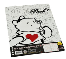將圖片載入圖庫檢視器 DPIC-B565  Winnie the Pooh 維尼熊 30頁 26孔活頁內紙-月計劃