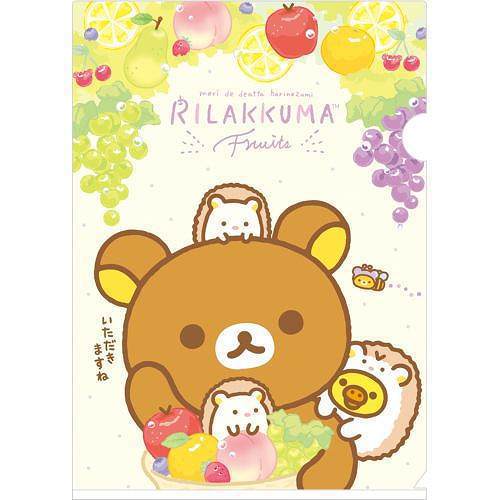 FY-29801 Rilakkuma  A4單人透明文件夾