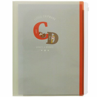 S2124190  Chip n Dale 鋼牙鼠 拉鍊6入文件夾