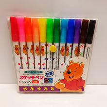 將圖片載入圖庫檢視器 5208-009  Winnie the Pooh  維尼熊  12 色水性馬克筆