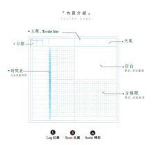 將圖片載入圖庫檢視器 CN-2407D  A5 Slim 風景自填式月計畫
