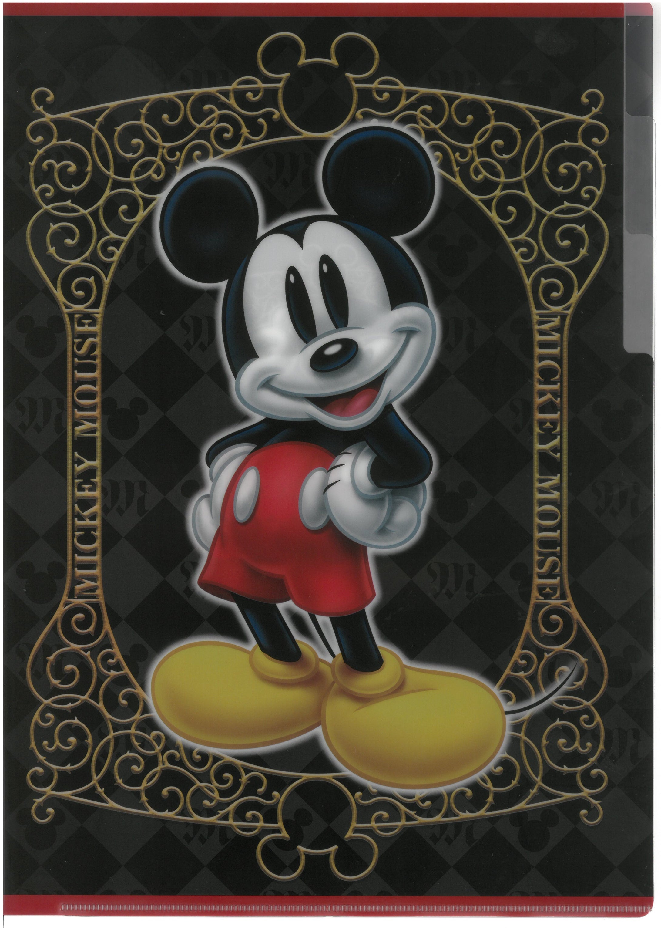 2129-639  Mickey Mouse  A4 3分頁文件夾