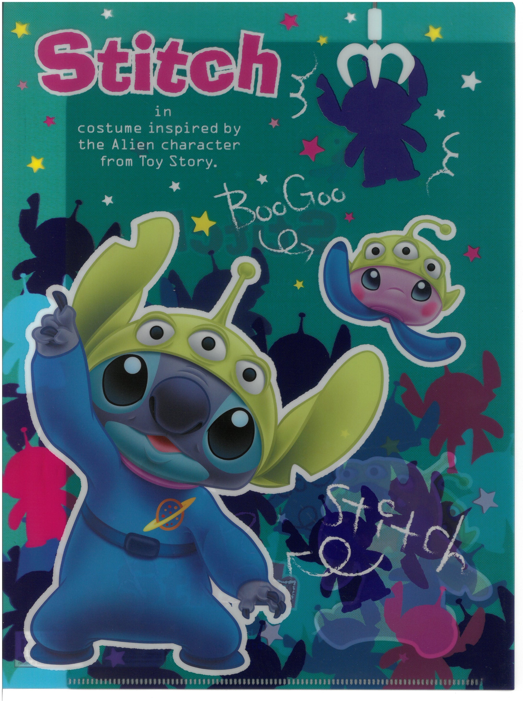 S2144999  Stitch  A4 雙開透明文件夾