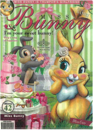 2141-213/1  Miss Bunny A4單人文件夾