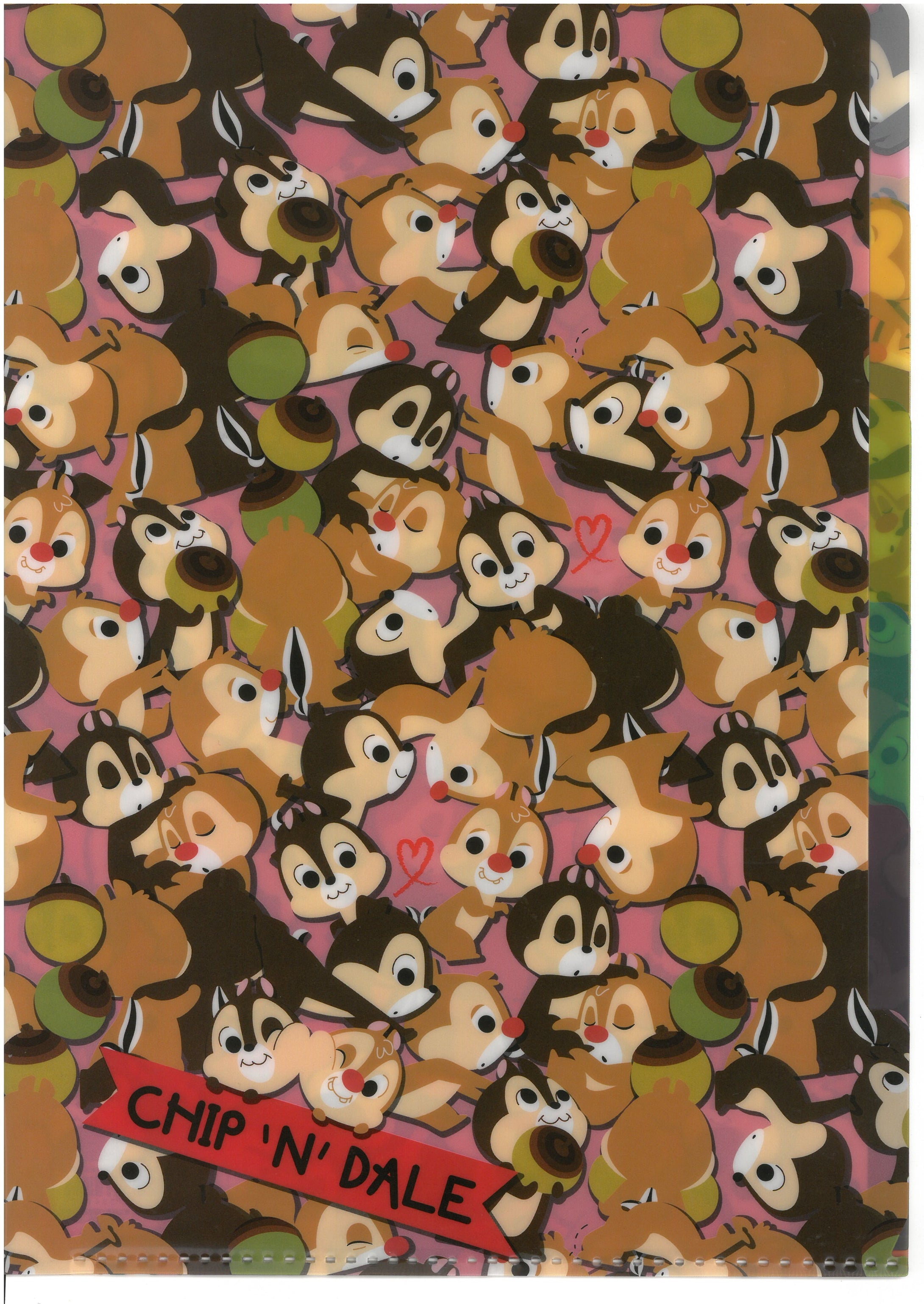 S2150115/1  Chip n Dale 鋼牙鼠  5索引A4透明文件夾