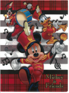 2129-728 Mickey And Friends  A4 雙開透明文件夾
