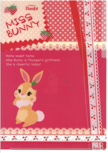 2129-698 Miss Bunny  A4 3分頁文件夾