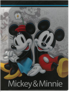 2129-736  Mickey And Minnie Mouse  A4 雙開透明文件夾