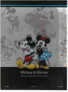 2129-736  Mickey And Minnie Mouse  A4 雙開透明文件夾