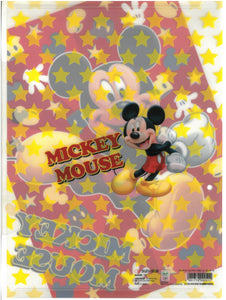 2126-958  Mickey Mouse  2孔 A4單人透明文件夾
