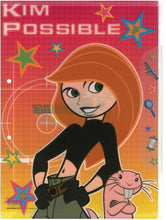 Load image into Gallery viewer, 2127-083  Kim possible  麻辣女孩  A4 2孔單人透明文件夾