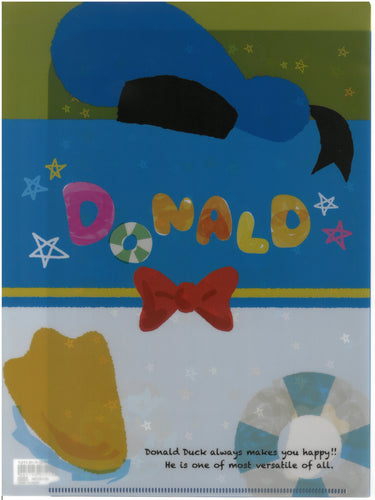 S2150794  Donald Duck　唐老鴨  A4 雙開透明文件夾
