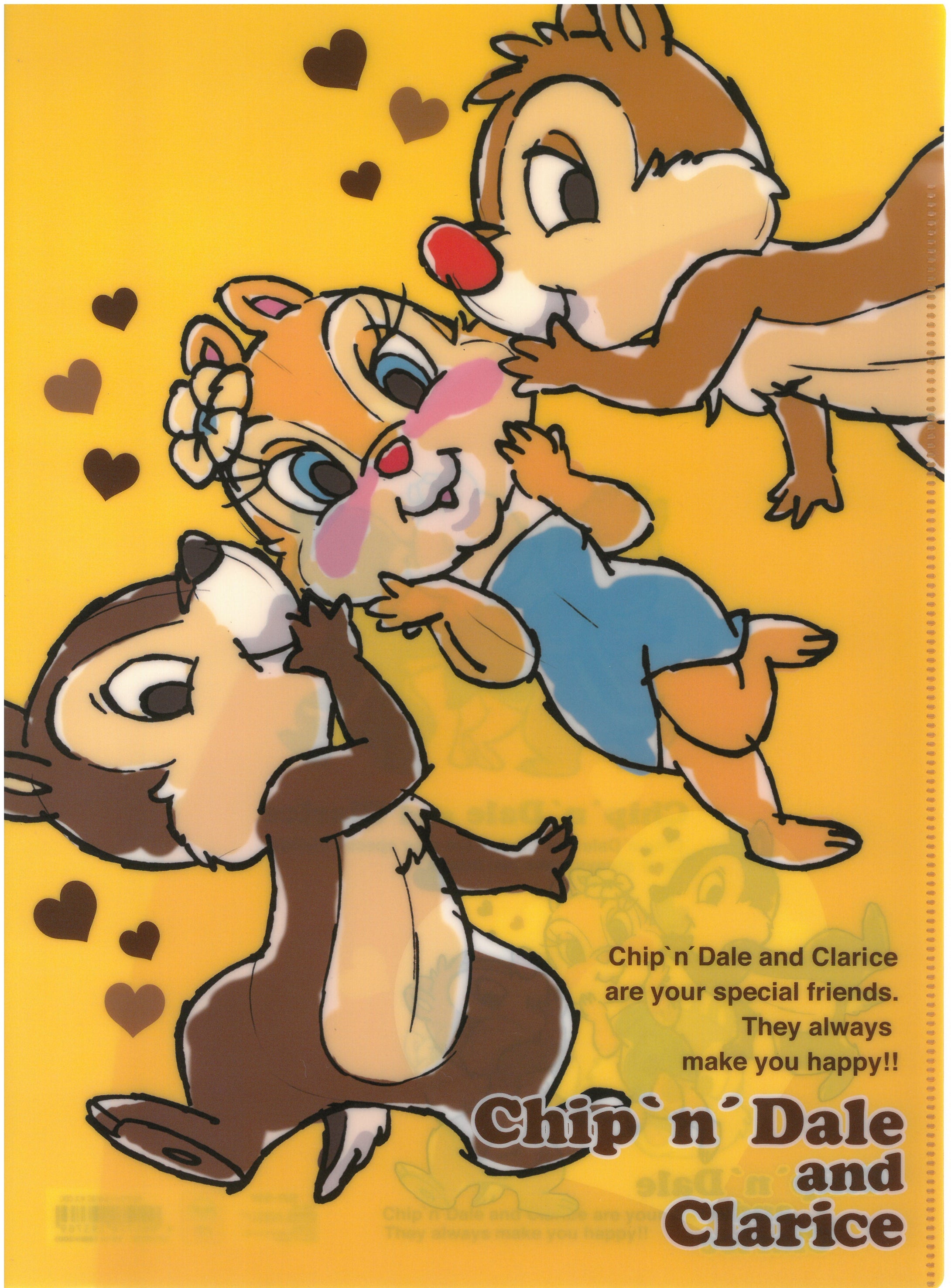 S2145731/2   Chip n Dale 鋼牙鼠  A4 雙開透明文件夾