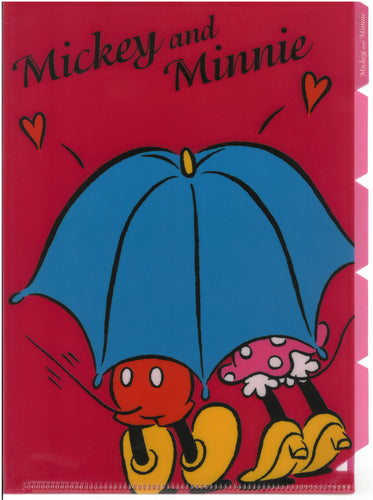 S2144239  Mickey And Minnie Mouse  5索引A4透明文件夾