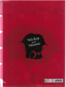 S2144239  Mickey And Minnie Mouse  5索引A4透明文件夾