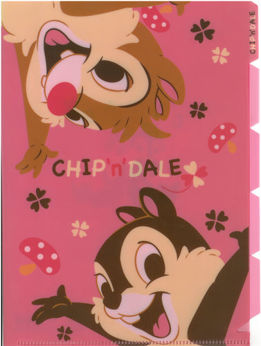 S2144301  Chip n Dale 鋼牙鼠  5索引A4透明文件夾