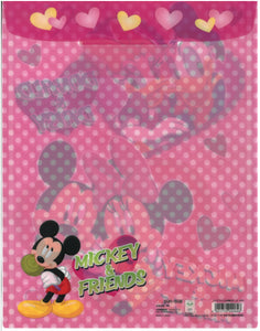2127-130   Mickey And Friends   A4 直式透明文件袋