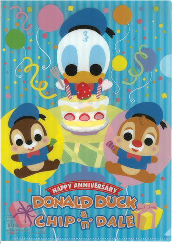 2103-699/1  Donald Duck 唐老鴨  &  Chip n Dale 鋼牙鼠  A4單人透明文件夾