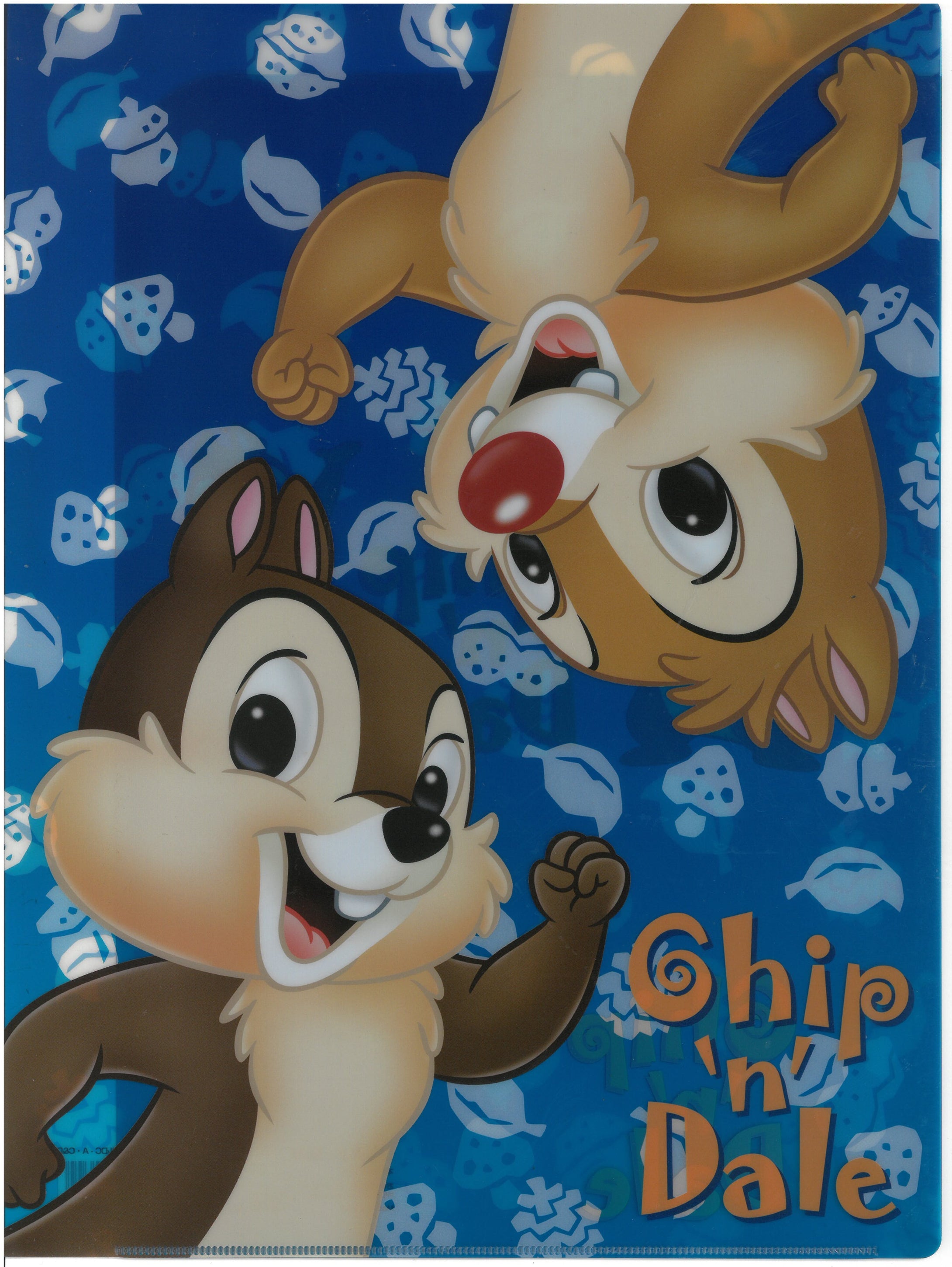 2126-788  Chip n Dale 鋼牙鼠   A4 雙開透明文件夾