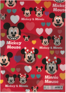 2141-400/1  Mickey And Minnie Mouse A4單人透明文件夾