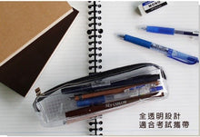 將圖片載入圖庫檢視器 SPC-255A  手作之透明小巧考試筆袋(黑)