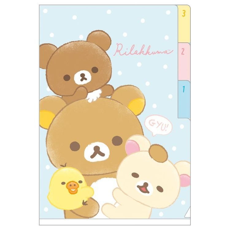 FA-03602  Rilakkuma  A6分頁文件夾 P10