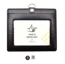 將圖片載入圖庫檢視器 CTM-82B  橫式精緻縫線識別套(黑色)