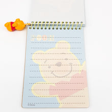 將圖片載入圖庫檢視器 2824-019  Winnie the Pooh  維尼熊  便攜式線圈筆記本連吊飾