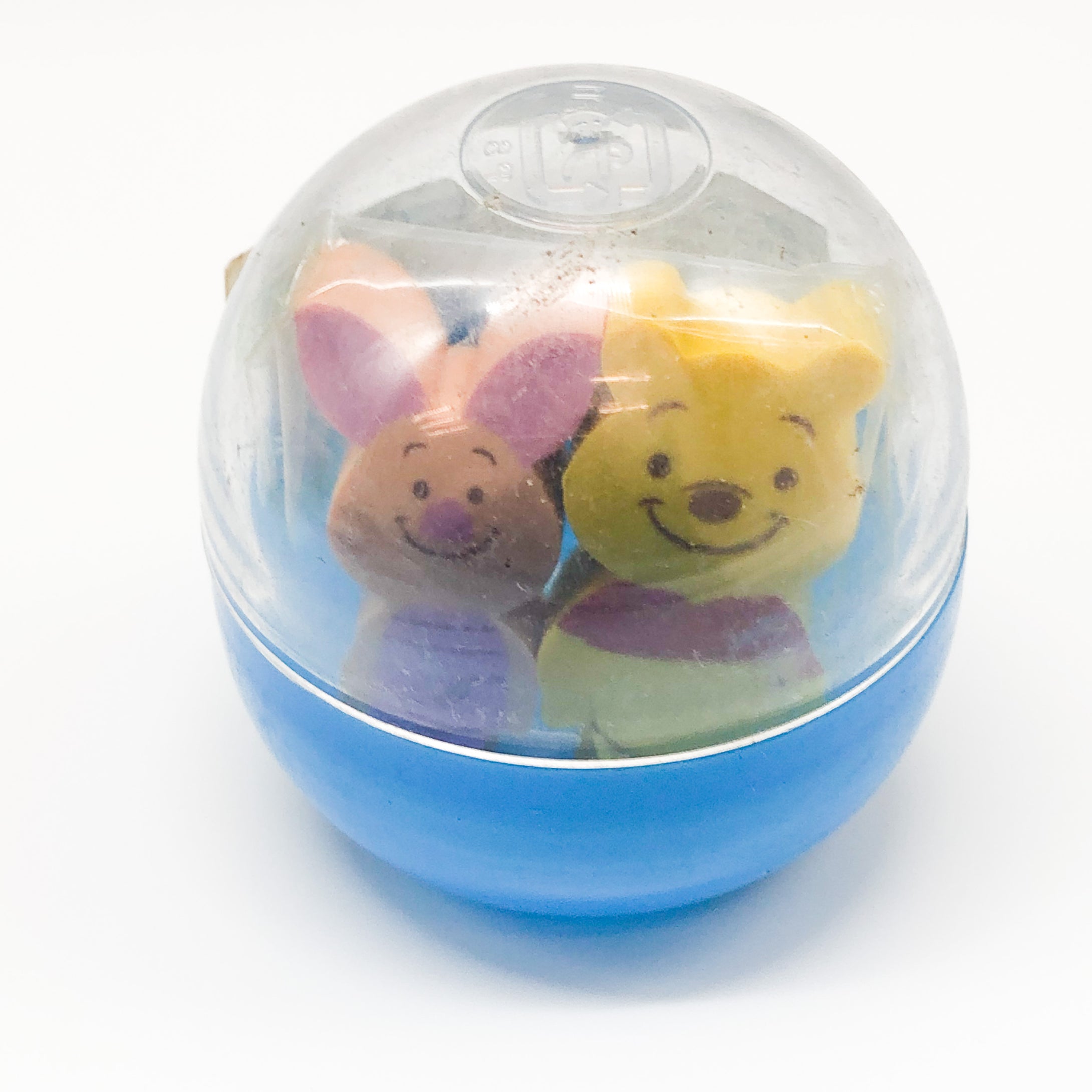 4214-501-B  Winnie the Pooh  維尼熊  2粒庄可愛造型擦膠(藍)