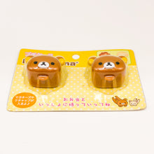 將圖片載入圖庫檢視器 FB-33601  Rilakkuma  啡.熊  2個庄醬油攜帶器皿