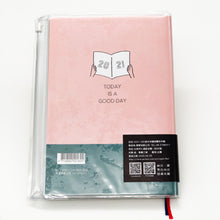 將圖片載入圖庫檢視器 CDM-286A 2021 32K跨年夾鏈袋雙色手帳(粉)-簡單生活