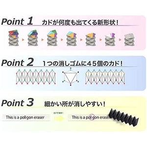 S4218051  之字形多角擦膠 黑  P20