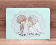 將圖片載入圖庫檢視器 21038 A&amp;T結婚卡(HAPPY WEDDING)