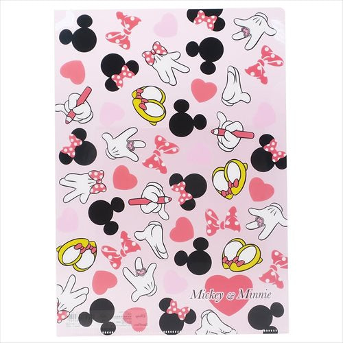 S2111357   Mickey And Minnie Mouse  A4單人透明文件夾